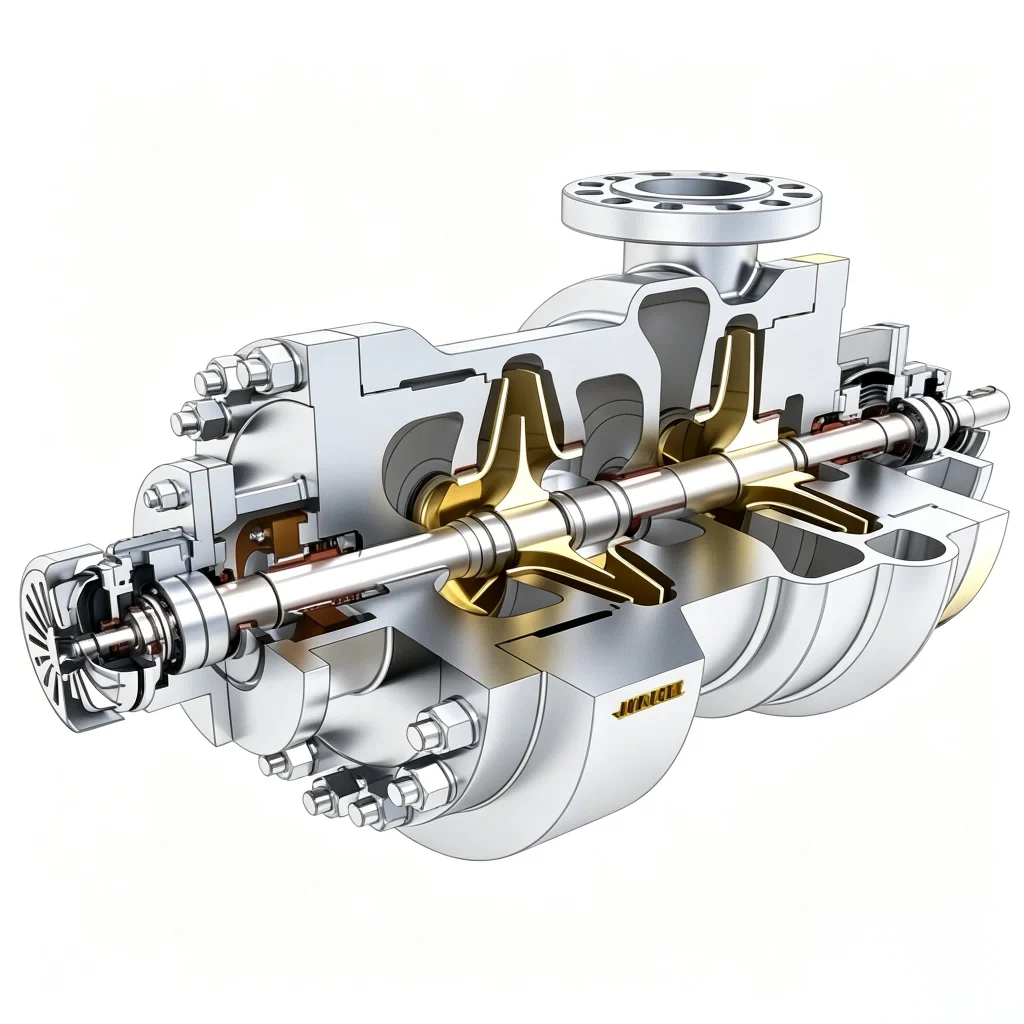 Two-Stage, Radially Split, Two-End Supported Centrifugal Pump 1 Two-Stage, Radially Split, Two-End Supported Centrifugal Pump